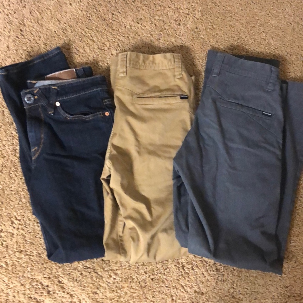 Volcom Bundle 3 pairs/ NWOT/ EUC/ size 28